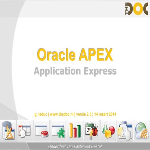 The DOC - Oracle APEX features