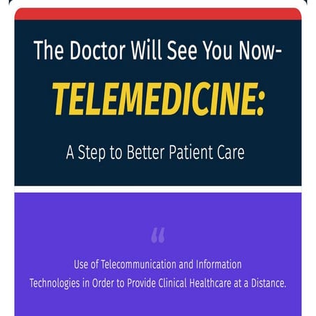 The Doctor Will See You Now – Telemedicine: A Step towards Better Patient Care