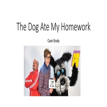 The dog ate my homework