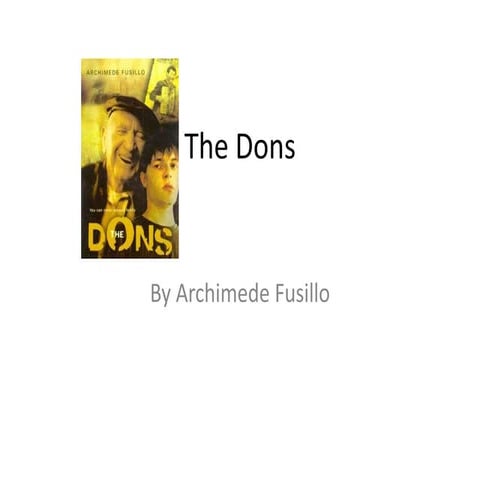 The Dons introduction and activities