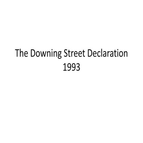 Downing Street Declaration 1993