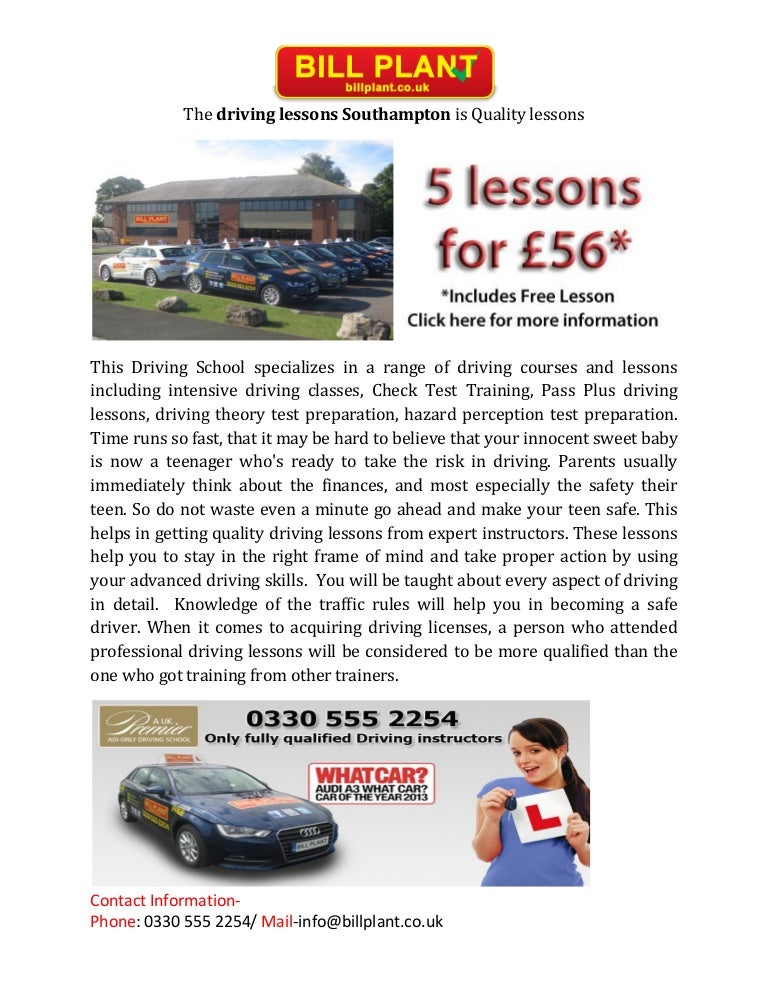 Driving lessons southampton