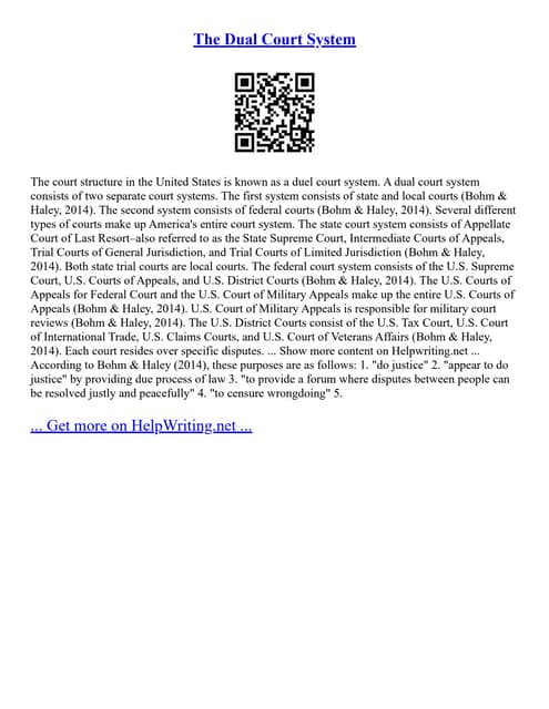 The Dual Court System PDF The Dual Court System PDF