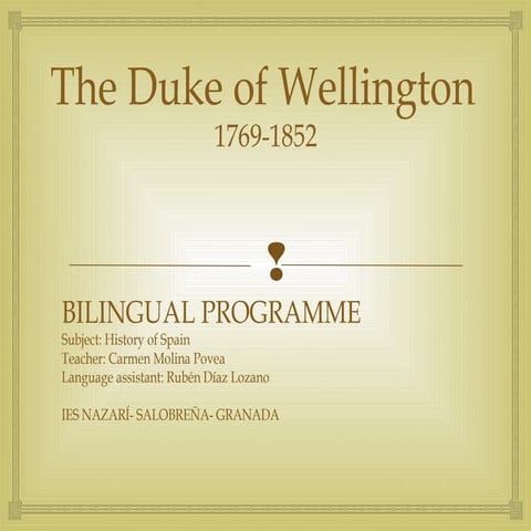 The duke of wellington