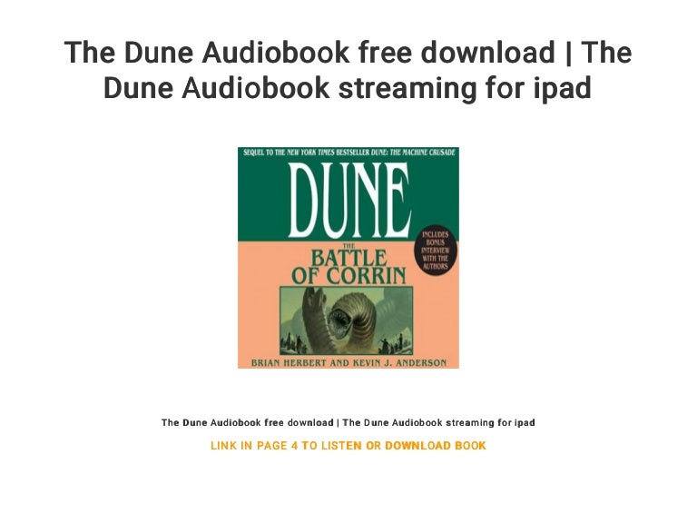 dune audiobook free