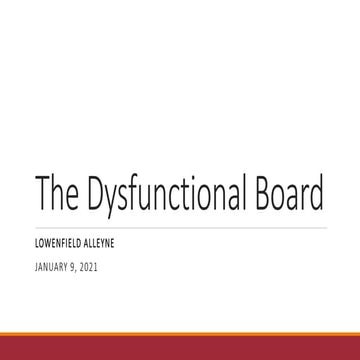 The Dysfunctional Board | PPTX