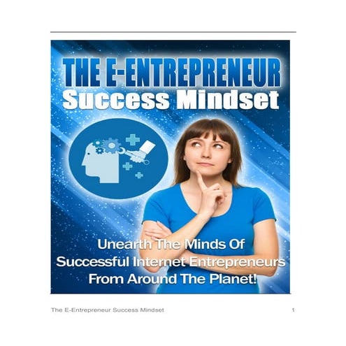 The E Entrepreneur Success Mindset