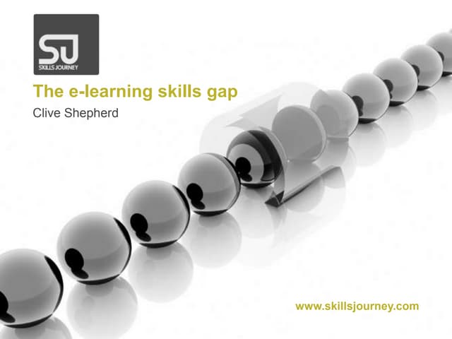 The e-learning skills gap
