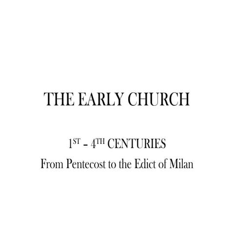 The early church