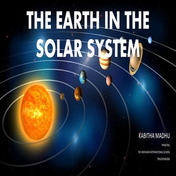 The earth in the solar system