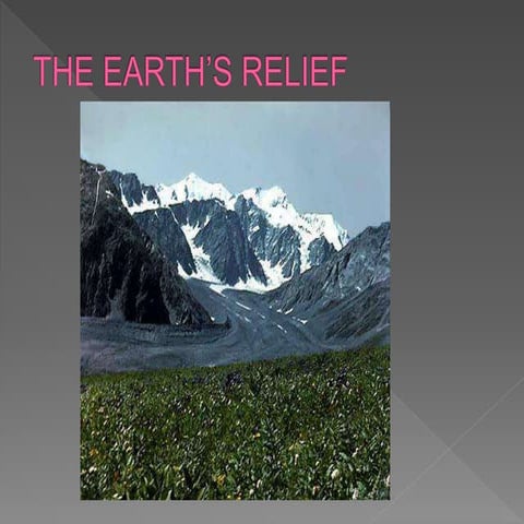 The earth’s relief