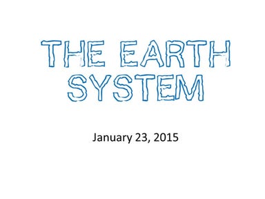 The earth system complete ppp