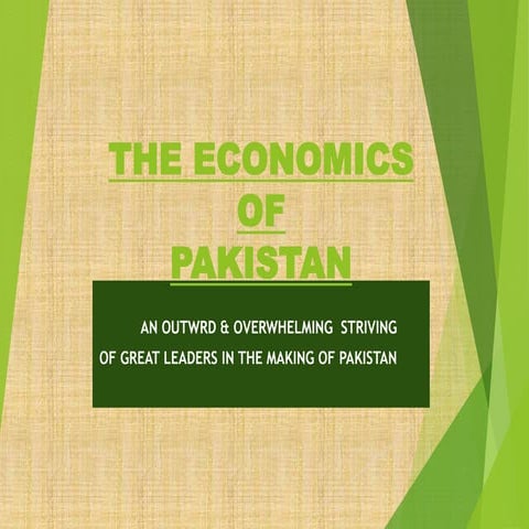 The economcs of PAKISTAN 2016