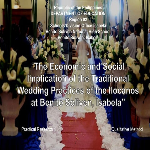 The Economic and Social Implication of the Traditional Wedding Practices of t...