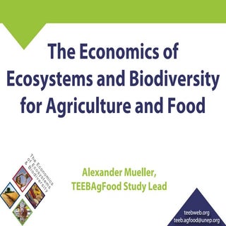 The economics of ecosystems and bio...