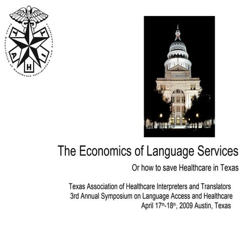The Economics Of Language Services In Healthcare Final
