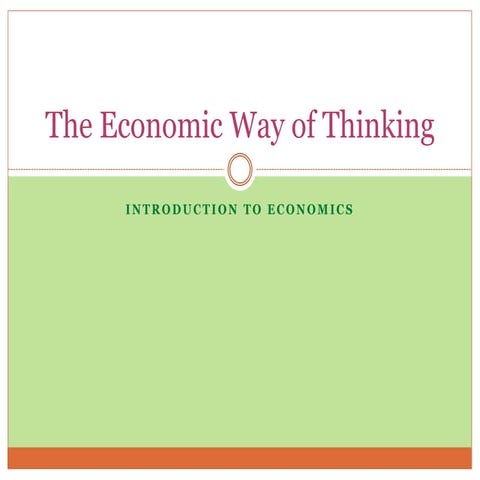 The Economic Way of Thinking (C&E)