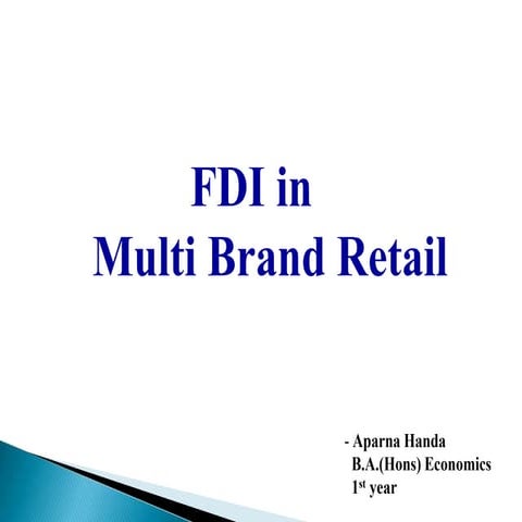 FDI IN MULTI BRAND RETAIL