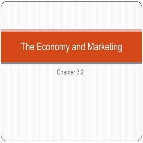The economy and marketing