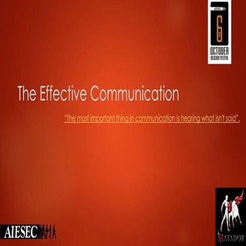 Th Eeffective Communication