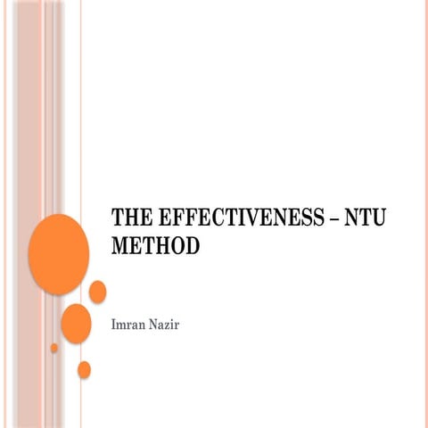 The Effectiveness Number of Transfer Units