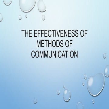 Lesson 4 types of communication methods | PPTX