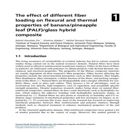 The effect of different fiber loading on flexural and thermal ...