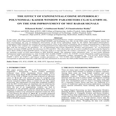Digital Signal Processing - Window Functions | PPTX