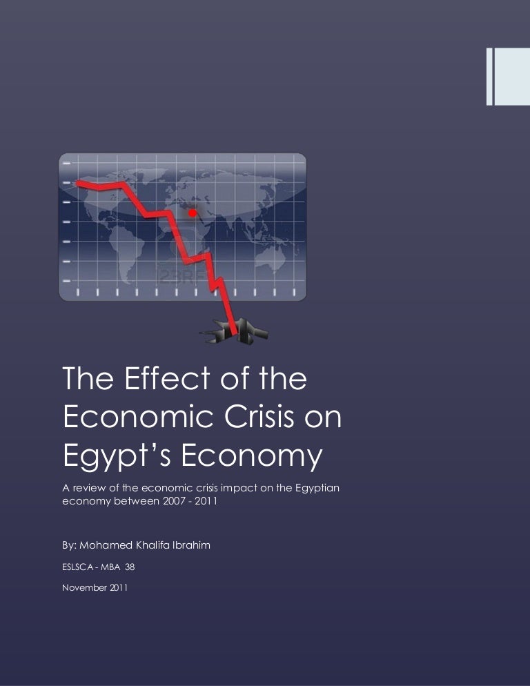 The effect of the economic crisis on egypt