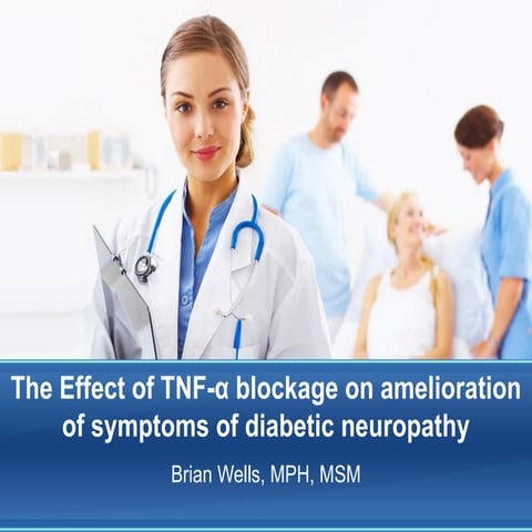 The Effect of TNF-α Blockage on Diabetic Neuropathy
