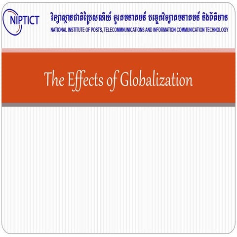 The effects of globalization