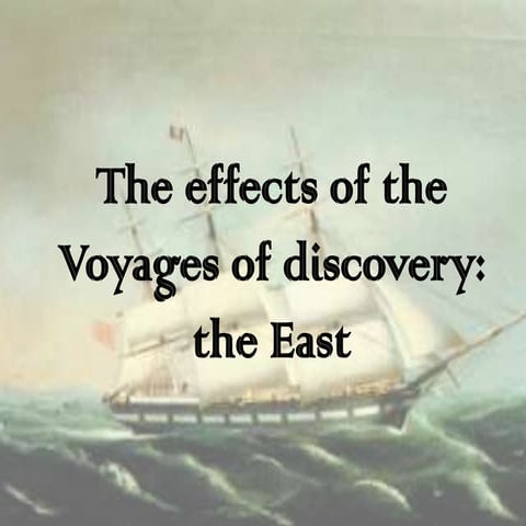 The effects of the voyages of discovery