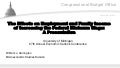The Effects on Employment and Family Income of Increasing the Federal Minimum Wage A Presentation