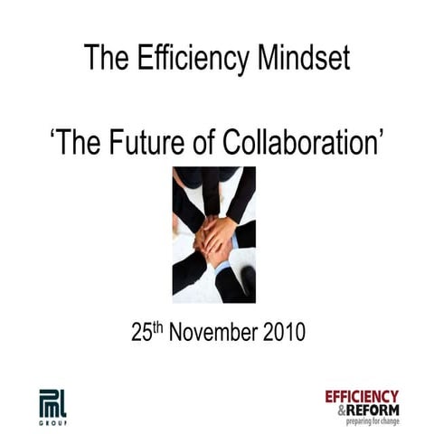 The efficiency mindset