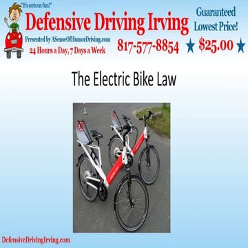 The electric bike law