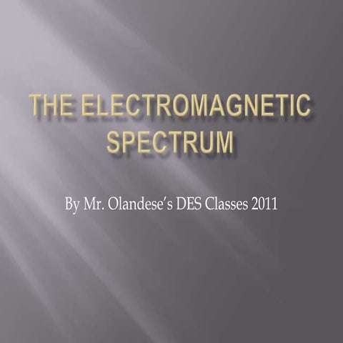The Electromagnetic Spectrum 2011