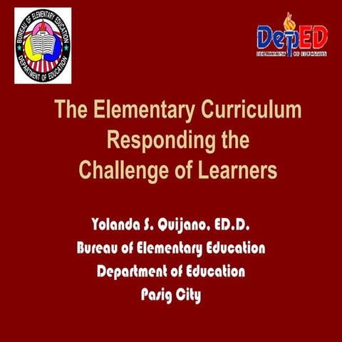 The elementary curriculum
