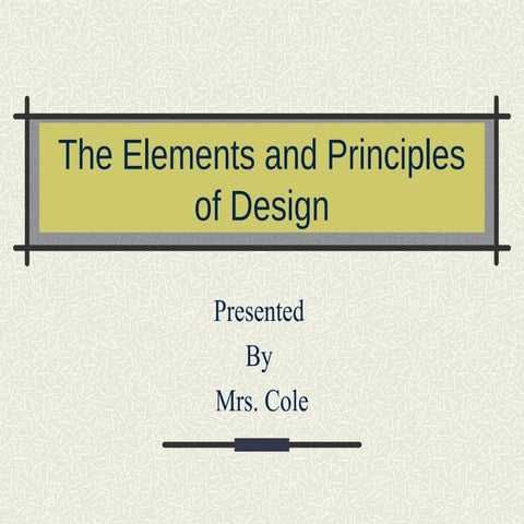 The elements and principles of design with examples