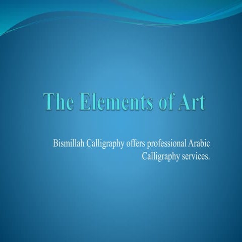 The Elements Of Art