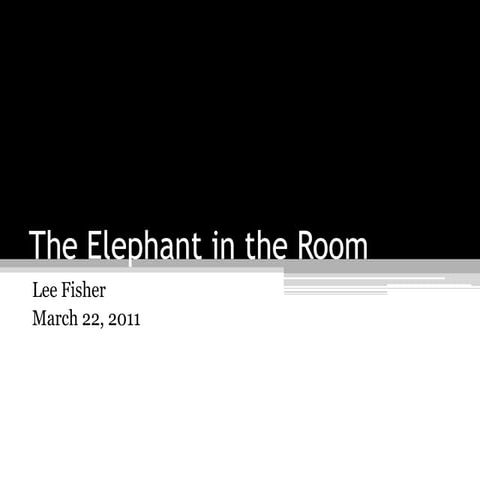The elephant in the room
