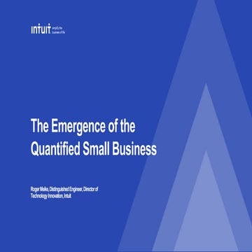 Things Expo: The Emergence of the Quantified Small Business