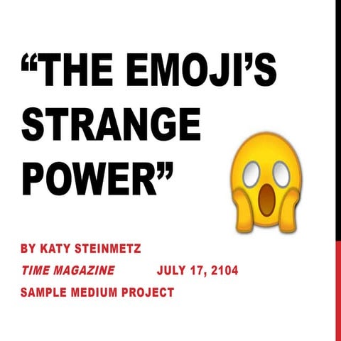 The Emojis strange power Analysis