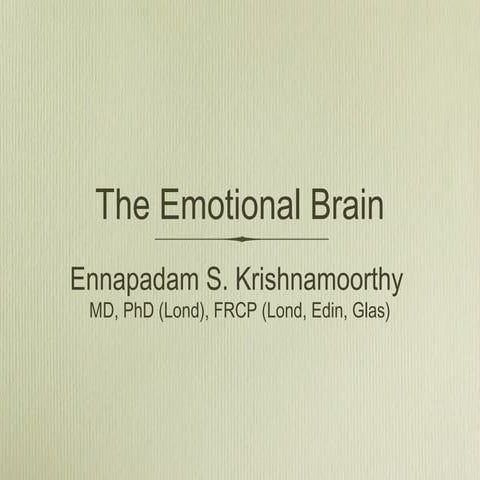 The Emotional Brain