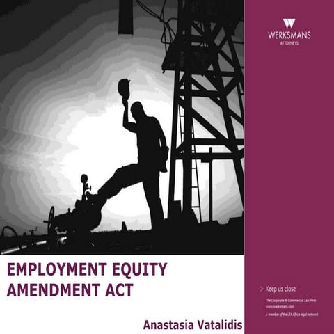 The Employment Equity Amendment Act: Anastasia Vatalidis