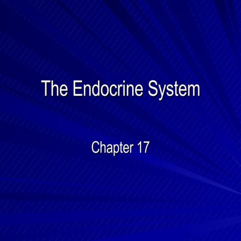 The Endocrine System
