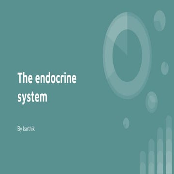 The endocrine system
