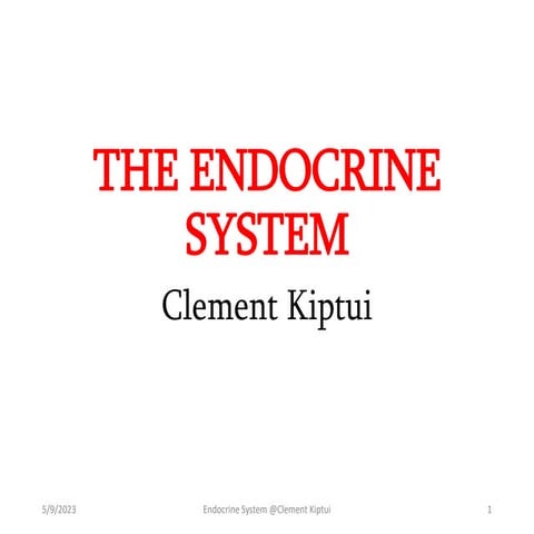 THE                ENDOCRINE SYSTEM.pptx