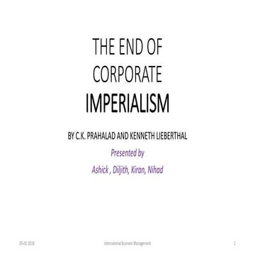 The end of corporate imperialism