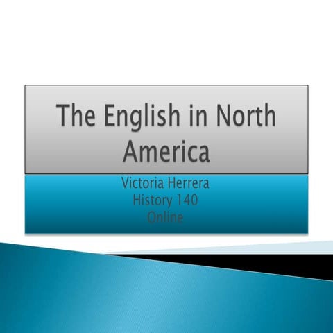 The english in north america
