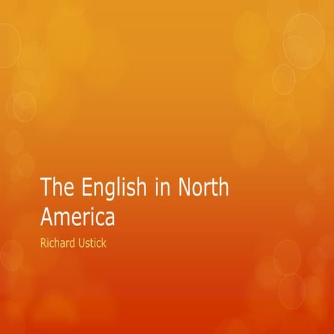 The English in North America